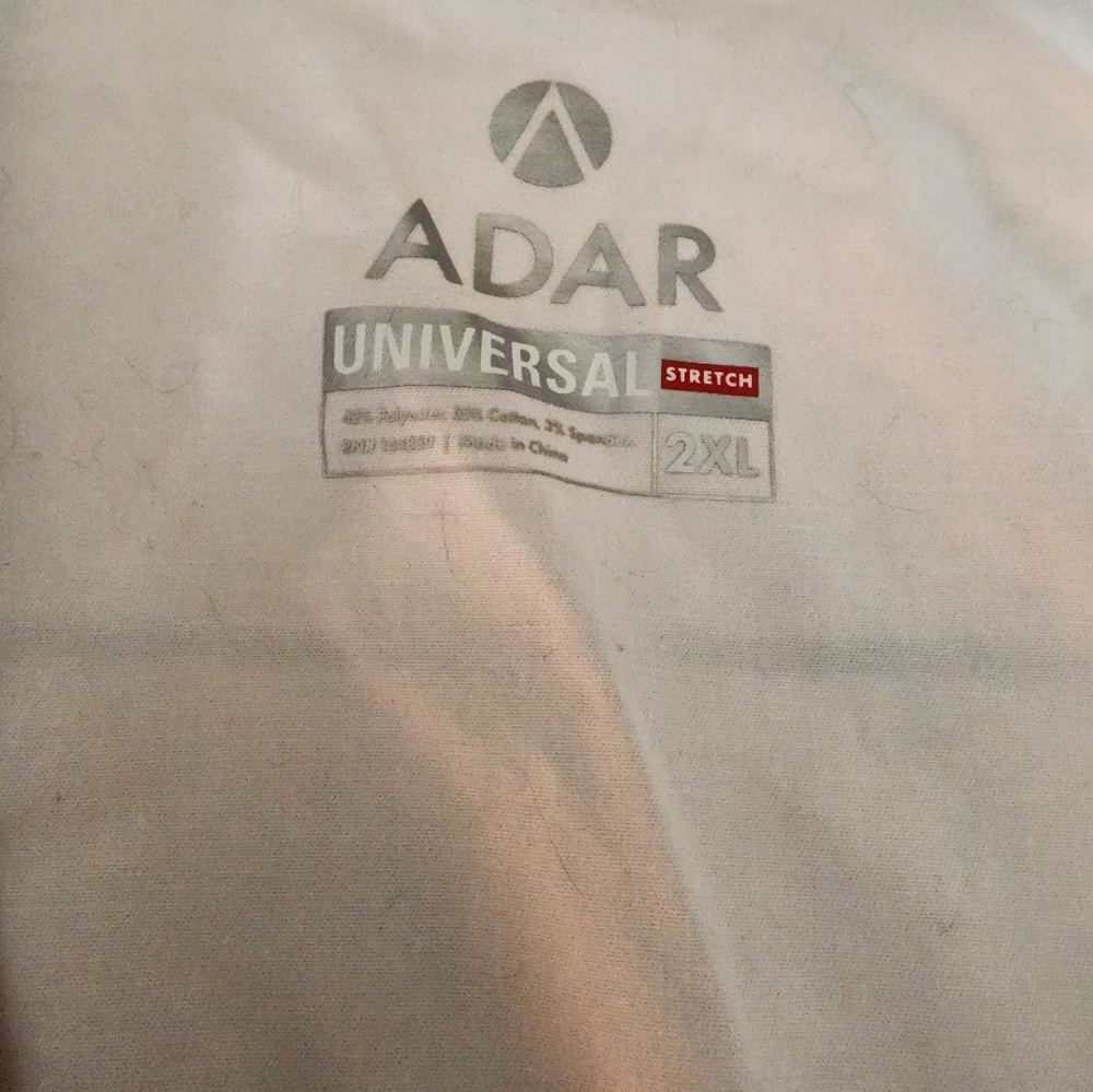 Lot of TWO Brand New White "Adar"  Brand Lab Coats NEVER WORN Size 2XL Women's